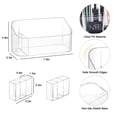 thumbnail image 2 of QUTETN 9 Compartments Cosmetics Storage Organizer  Clear Plastic Divided Home Essential Makeup Caddy, 2 of 5