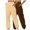 Khaki 2, variant on Pack Women's Joggers Pants Casual Solid Color Elastic Waist Joggers Pants For Workout Yoga Running With Pockets Loose Home Sweatpants Army Green M