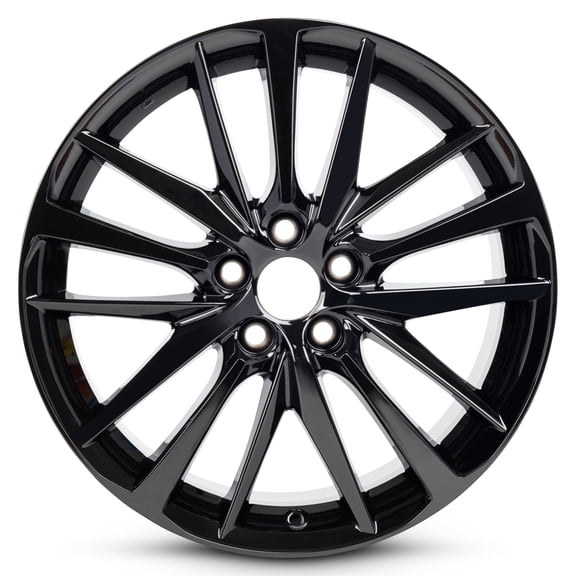 For 2018-2024 Toyota Camry 19 Inch Painted Gloss Black Rim - OE Direct Replacement - Road Ready Car Wheel