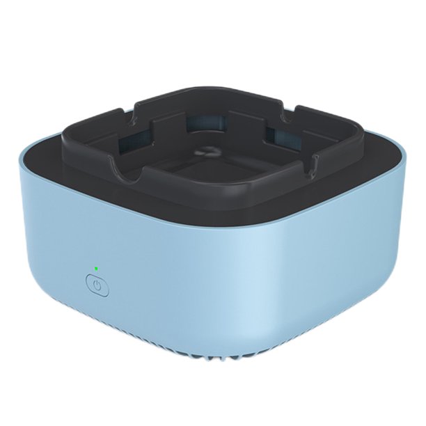 Kuymtek Cenicero Electrónico Purificador Aire Ambientador Eliminación Humo Iones Negativos USB (Azul)