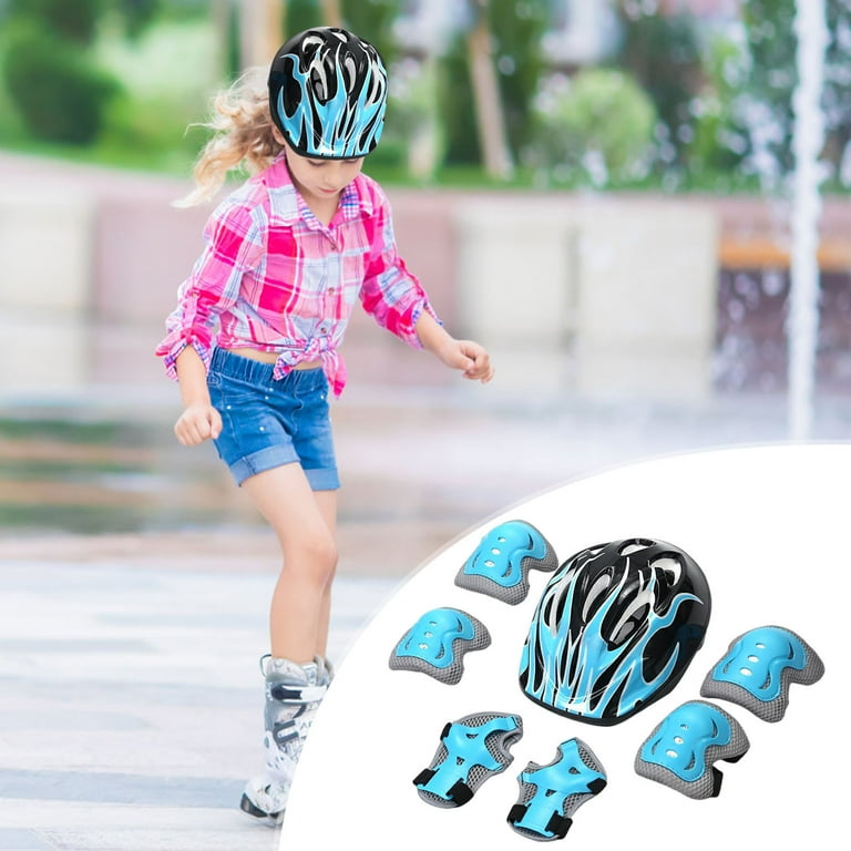 新入荷 7-Piece Nrmrqz Kids Helmet Adjustable Set: Gear Protective Clothing