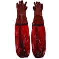 thumbnail image 1 of GOOHOCHY Guantes de goma extra largos hasta el codo para lavar platos, guantes impermeables, guantes gruesos para jardinería, trabajo al aire libre, protección contra el clima frío, 1 of 8