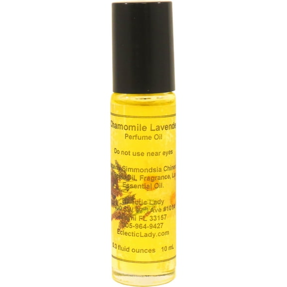 Chamomile Lavender Perfume Oil, 0.3 Oz Portable Roll-On Fragrance