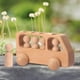 thumbnail image 4 of Juguetes de autobús Montessori,Juego de coche de madera con 4 figuras de personas,Juguete educativo de autobús de bloques de coche de madera Montessori, pequeños Vehículos de madera, 4 of 8