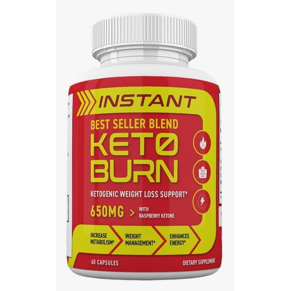 Instant Keto Pills Premium Formula, Instant Keto Burn for Men and Women, 60 Capsules