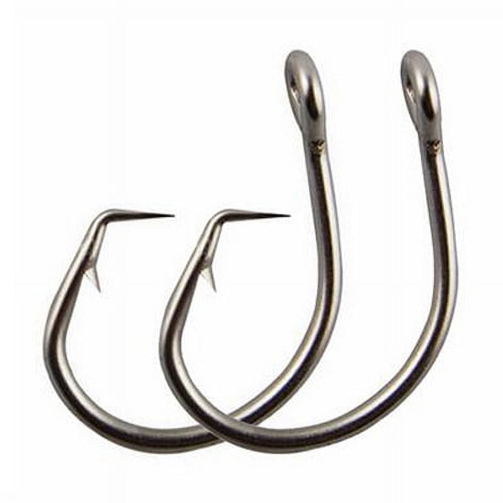 100pcs 39960 Stainless Steel Fishing Hooks Big Game Fish Tuna Circle Bait Fishhooks Size 8/0-15/0