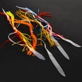 thumbnail image 3 of Silicone Rubber Lure Skirts with Glow Strips - 4 Bundles, 20 Strands Each, 13cm Length - Reusable, Durable, Bright Colors for Spinnerbaits, Buzzbaits, Spoons & Jigs - Random Color Delivery, 3 of 6