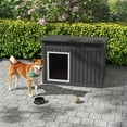 thumbnail image 6 of Large Dog House for Indoor & Outdoor - Weatherproof & Removable Roof, Fits Small to Large Dogs (42.8" L x 33" W x 31.5" H) - Black, 6 of 6