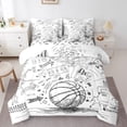 thumbnail image 1 of YST, Kids Basketball, Comforter Set, Sports, 7-Piece, Basketball, , , , Full, , , , Bedding Set, 1 of 5