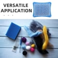 thumbnail image 3 of Raindrops Hand Carders For Wool Blue Plastic 1Pcs With Soft Bristles For Crafting Process, 3 of 8