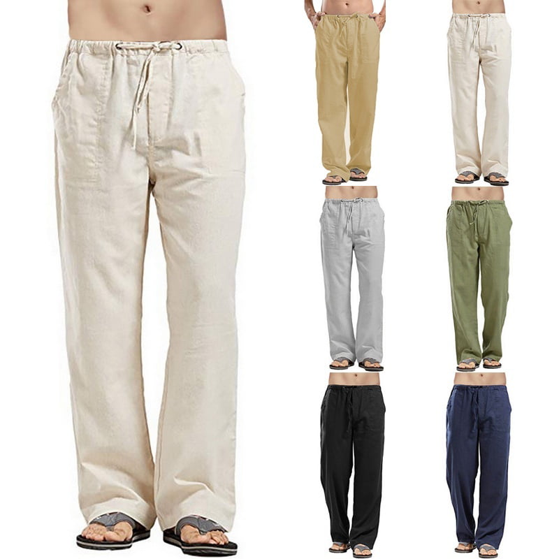 Trousers Summer Pants 2XL Casual Male 