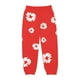 thumbnail image 1 of Pantalones deportivos holgados con cintura alta y cordón con estampado causal para mujer con bolsillos, 1 of 5