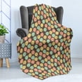 thumbnail image 4 of Autumn Soft Flannel Fleece Throw Blanket, Pattern of Different Colored Abstract Designed Trees with Fallen Leaves, Cozy Plush for Indoor and Outdoor Use, 70" x 90", Taupe Multicolor, by Ambesonne, 4 of 5