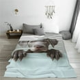 thumbnail image 5 of Fuzoiu Adorable Puppy Portrait Print Ultra-Soft Micro Fleece Blanket,All Seasons Flannel Throw, Lightweight Blanket for Bed, Sofa, Couch, Movie Night, Camping, and Travel-80"x60", 5 of 7