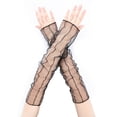 thumbnail image 3 of Guantes de Anime para Cosplay Darkly Ninja, manopla de manga larga para hombre y mujer, bloqueador solar a la moda, puños que mantienen el calor, calentadores de brazo sin dedos Lolita, 3 of 5