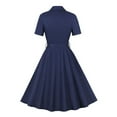 thumbnail image 4 of Party Dresses for Women Wedding Guest Dresses Women's Tea Dress Short Sleeve Party Dress Work Casual Dress, 4 of 9