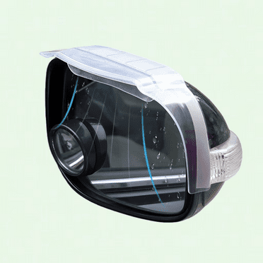 Car Rear View Rain Mirror (2PCS), Waterproof Smoke Cover Rearview Mirror with Air Guide Opening, Car Accessories for Truck, SUV, Car