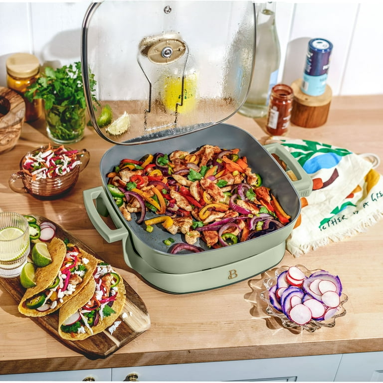 Beautiful 5 in 1 Electric Skillet - Expandable up to 7 Qt