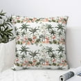 thumbnail image 4 of Pofeuu Flamingo Palm Trees Print Double-sided plush pillowcase Square Throw Pillow Covers Pillows Cover for Living Room Bedroom Sofa Couch Cushion Cover（No pillow core）-18"x18", 4 of 7