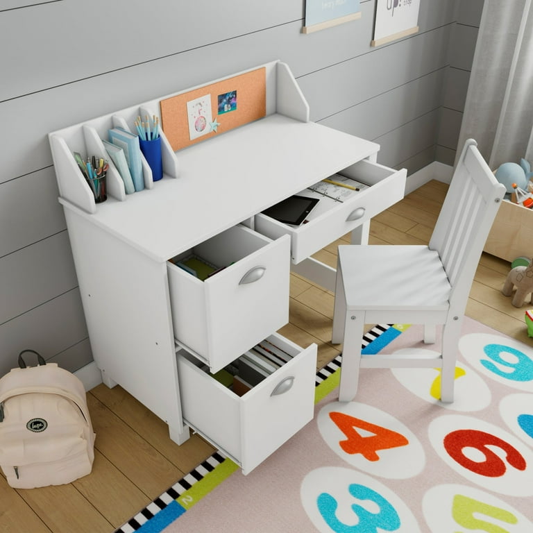 P'kolino Kids Desk and Chair - White - Walmart.com