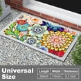 thumbnail image 2 of Front Door Mat, 30"x17" Flower Theme Indoor Outdoor Welcome Mat, Heavy Duty Low Profile Anti-slip Entryway Rug for Home Entrance, Floor, Patio Entry, Mud Room, Cute Mandala Floral Decor Doormat, 2 of 6