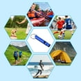 thumbnail image 5 of Uxcell Safety Whistle, Aluminum Outdoor Survival Whistle for Camping, Blue 5 Pack, 5 of 5