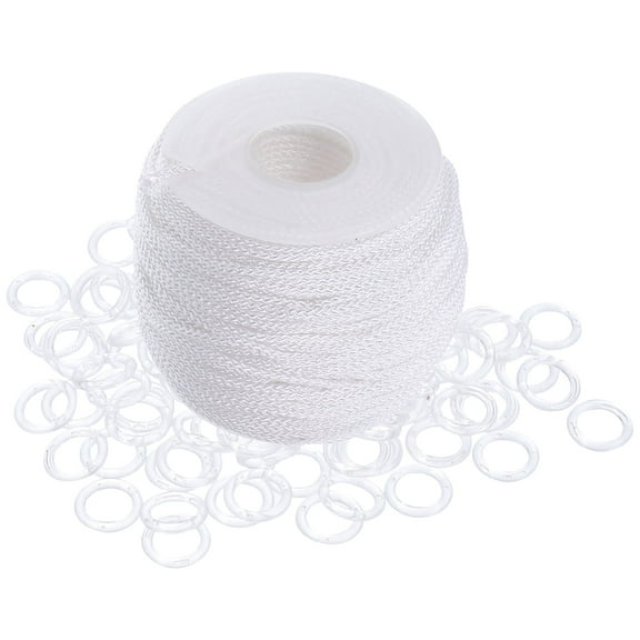 PBPBOX 1 Set White Round Accessories For Blinds Diy Roman Shade Kit Homeowners