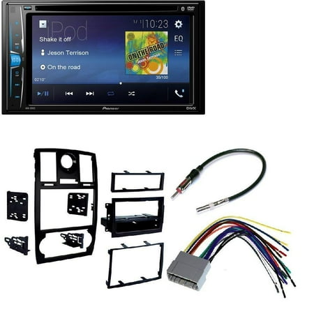 Display Bezel Kit - Metra 99-6516B Single/Double DIN Mounting Kit with OEM Bezel for 2005-07 Chrysler 300 Vehicles + Pioneer AVH-200EX Multimedia DVD Receiver with 6.2
