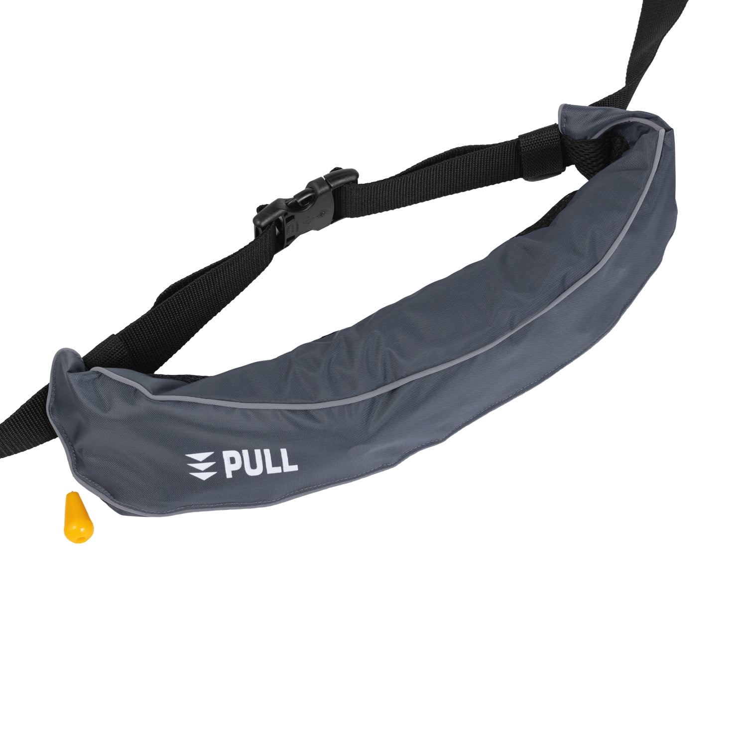 KFFKFF Adult's Manual Inflation Belt Pack, 105N Buoyancy, Suitable for Over 80 Pounds and Waist Sizes Up to 59 inches, Adjustable, Inflatable PFD Waist for SUP Paddleboarding and Kayaking