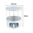 thumbnail image 4 of Dispensador de cereales, contenedor de alimentos, organización hermética giratoria de 360  degree, dispensador de alimentos secos, cubo de arroz para granos, 4 of 8