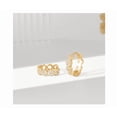 thumbnail image 2 of Aretes Xtellar Aro Dorado Con Brillo Completo De Zirconia, 2 of 4