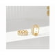 thumbnail image 2 of Aretes Xtellar Aro Dorado Con Brillo Completo De Zirconia, 2 of 4