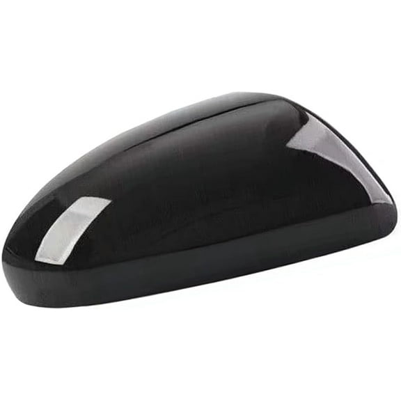 Black Right Side Mirror Cover Cap For Mazda 3 2010 2011 2012 2013 No-Signal (Right Passenger Side)