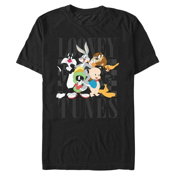 Men's Looney Tunes Nineties Group shot  Graphic T-Shirt