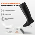 thumbnail image 3 of Packable Tall Rain Boots for Women,Lightweight Waterproof Rubber Garden Mud Boots,Black,Size 9, 3 of 6