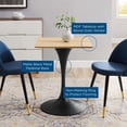 thumbnail image 4 of Modway Lippa 24" Square Modern Wood & Metal Dining Table in Natural/Black, 4 of 5