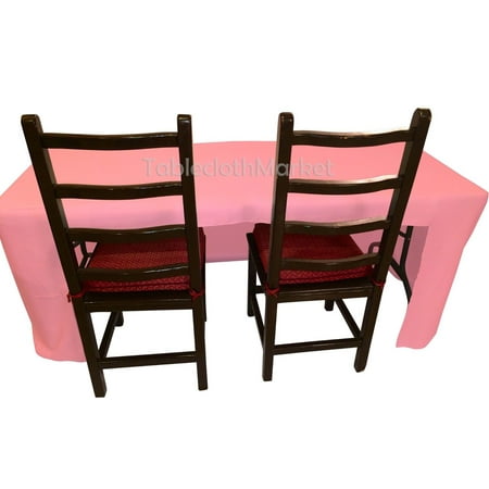 

8 ft Fitted Polyester Tablecloth OPEN BACK TableCover Trade show Booth 24 COLOR (Color: Light Pink)