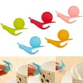 thumbnail image 6 of Walbest 5 Pieces Cute Snail Shape Silicone Tea Bag Holder Temperature Resistant Candy Colors, Bar Cup Mug Drink Markers Snail Tea Bag Holder for Home (Random color), 6 of 7