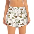 thumbnail image 2 of Gukieu Road Trip Print Women's Sports Shorts with Drawstring Elastic Waistband for Running, Yoga, Fitness-Medium, 2 of 7