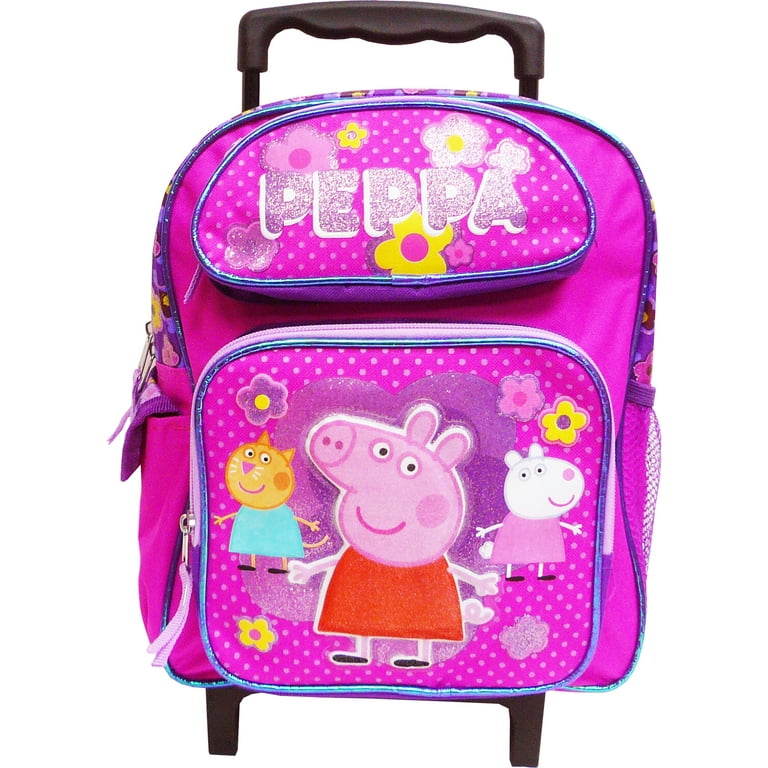 Peppa Pig Toddler Rolling School Backpack 12 inch Walmart