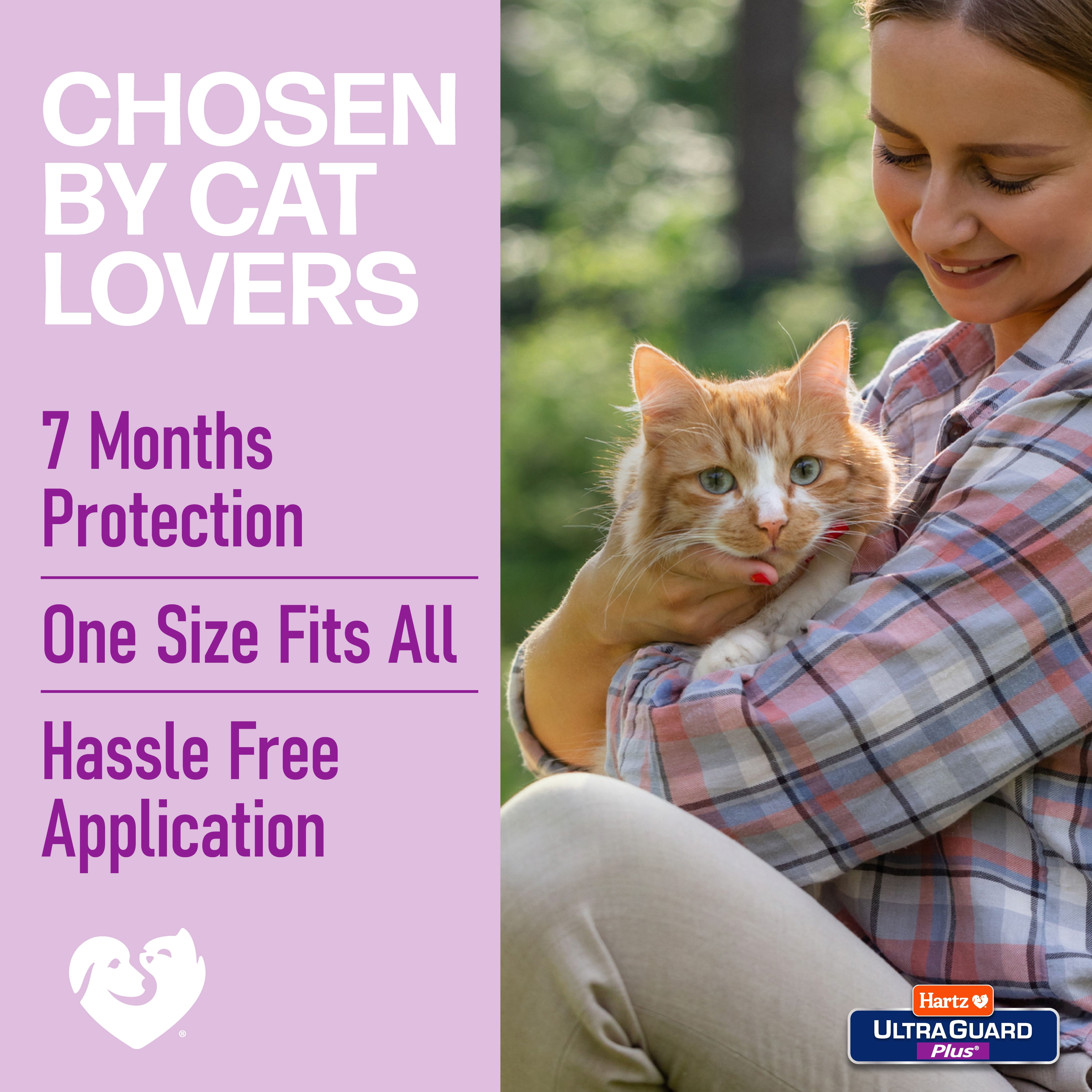 Hartz UltraGuard Plus Flea & Tick Collar for Cats and Kittens, 7 Months Protection, 1ct