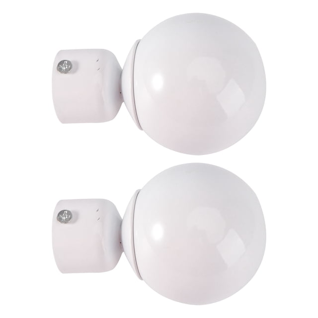 WHAMVOX 2 Pcs Embouts de Tringle à Rideaux en Fer Blanc pour Salle à Manger