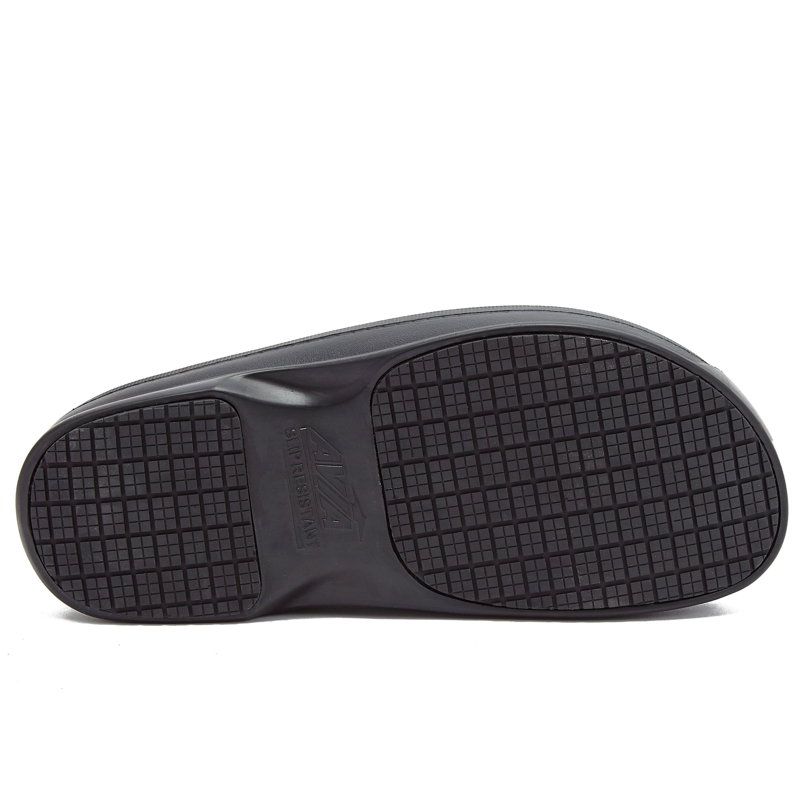 Avia Flame Slip Resistant Clogs for Men, Slip on Work Shoes, Black