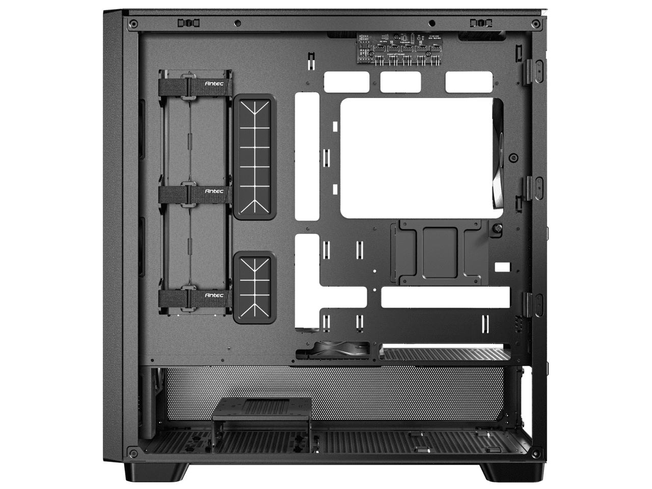 Antec FLUX Mid-Tower E-ATX PC Case with Wood Frame and Mesh Panels
