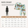 thumbnail image 6 of Kll Cartoon Car Racing Print Women'S Long Sleeve Pajamas With Pants Sleepwear Loungewear 2 Set-Small, 6 of 9