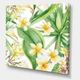 thumbnail image 3 of Designart ' Yellow Flowers and Tropical Foliage VII ' Modern Canvas Wall Art Print, 3 of 4