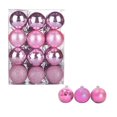 thumbnail image 1 of XUNRYAN - Bolas de Navidad para árbol de menos de 10 $, juego de adornos colgantes irrompibles para el hogar, mini bolas colgantes para decoración navideña, adornos para bodas (rosa), liquidación, 1 of 1
