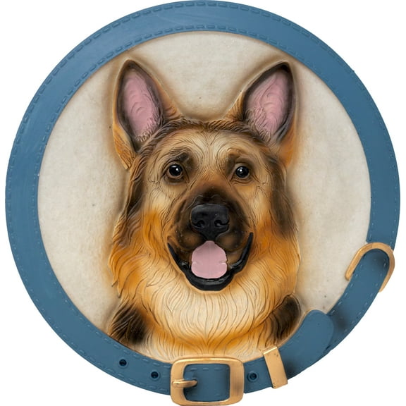 GERMAN SHEPHERD STEPPING STONE / DECORATIVE WALL PLAQUE
