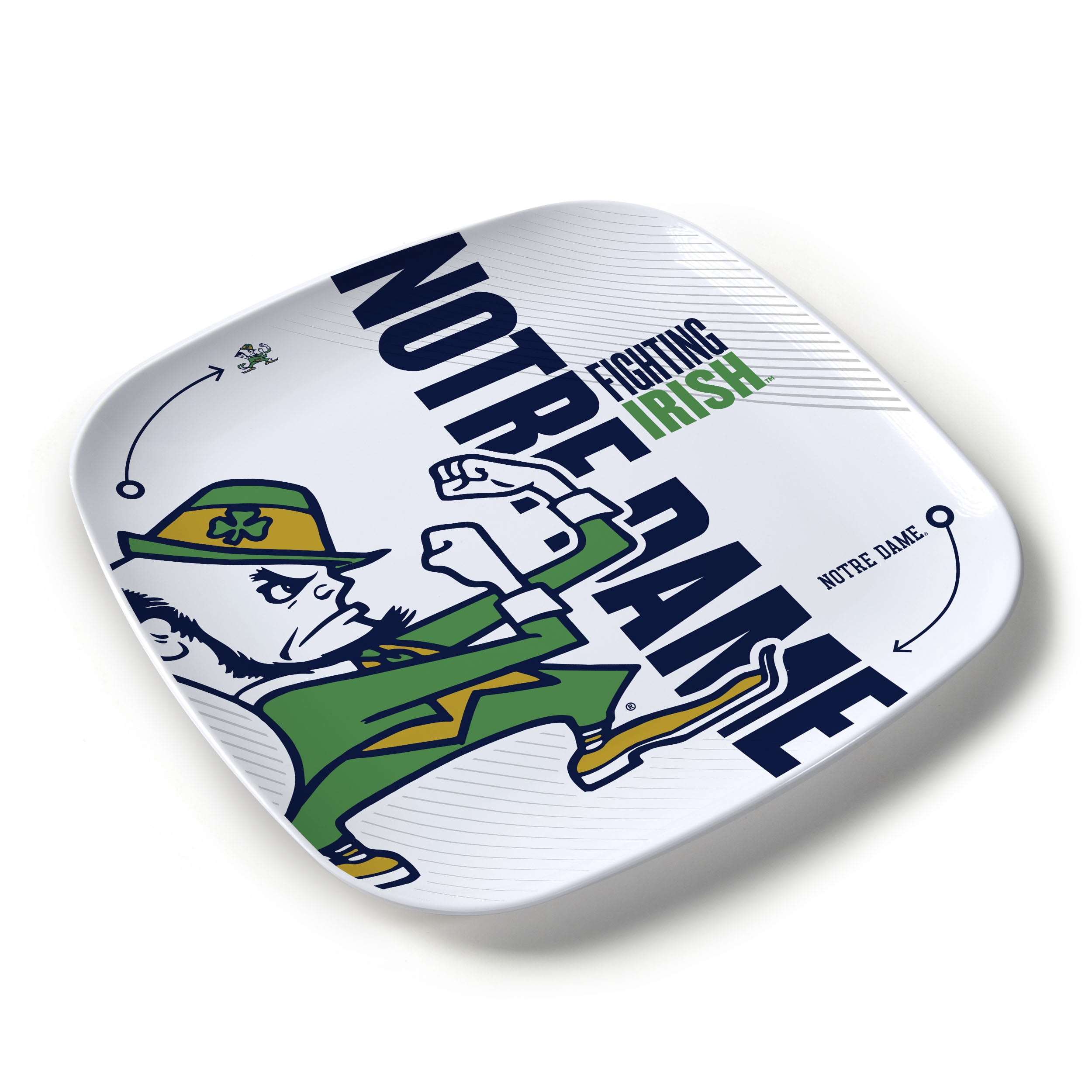 YouTheFan NCAA Notre Dame Fighting Irish Large Party Plate