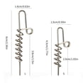 thumbnail image 3 of 50Pcs Fishing Baits Screw Needle Spring Lock Stitches Spring Fixed Needle Crank Hooks Soft Lures Keeper Crank Hook Pin, 3 of 10